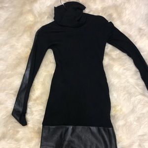 Venus Black Sweater Dress